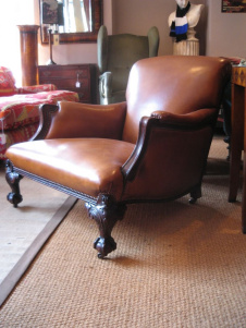 19th Century Mahogany Framed Chair