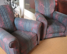 1910 Pair of Chairs with Bun Castor Feet 